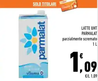Conad LATTE UHT PARMALAT parzialmente scremato 1L offerta