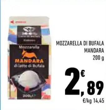 Conad MOZZARELLA DI BUFALA MANDARA 200 g offerta