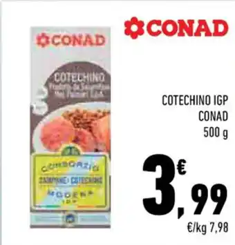 Conad COTECHINO IGP CONAD 500 g offerta