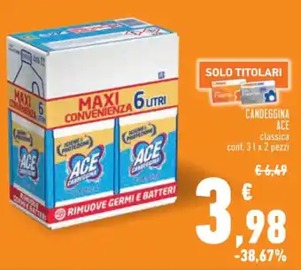 Conad CANDEGGINA ACE classica conf. 31 x 2 pezzi offerta