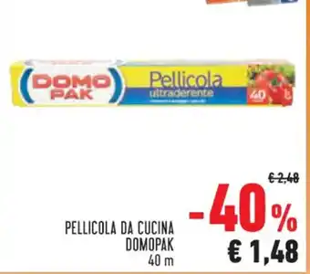 Conad PELLICOLA DA CUCINA DOMOPAK 40 m offerta
