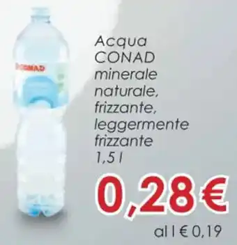 Conad Acqua CONAD minerale 1,5 l offerta
