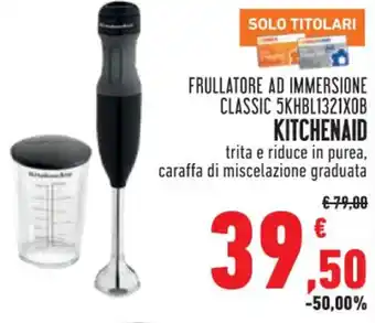 FRULLATORE AD IMMERSIONE CLASSIC 5KHBL1321XOB KITCHENAID