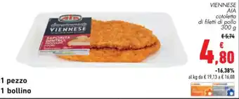 Conad VIENNESE AIA cotoletta di filetti di pollo 300 g offerta