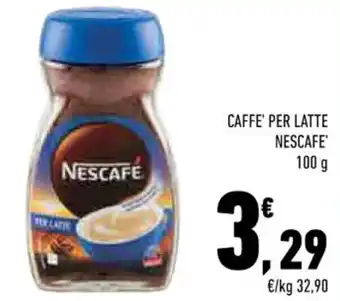 Conad CAFFE' PER LATTE NESCAFE 100 g offerta