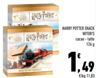 HARRY POTTER SNACK WITOR'S cacao - latte 126 g