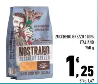 Conad ZUCCHERO GREZZO 100% ITALIANO 750 g offerta