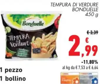 Conad TEMPURA DI VERDURE BONDUELLE 450 g offerta