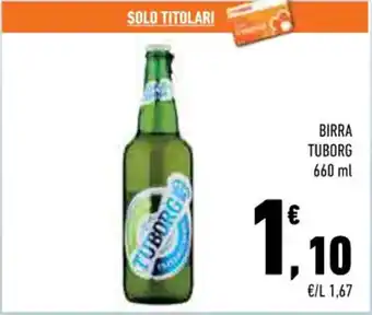 Conad BIRRA TUBORG 660 ml offerta