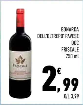 Conad BONARDA DELL'OLTREPO' PAVESE DOC FRISCALE 750 ml offerta