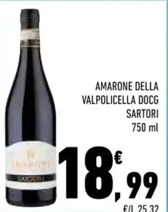 Conad AMARONE DELLA VALPOLICELLA DOCG SARTORI 750 ml offerta