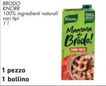 Conad BRODO KNORR 100% ingredienti naturali vari tipi 1 l offerta