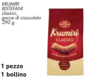 Conad Krumiri BISTEFANI classici, gocce di cioccolato 290 g offerta