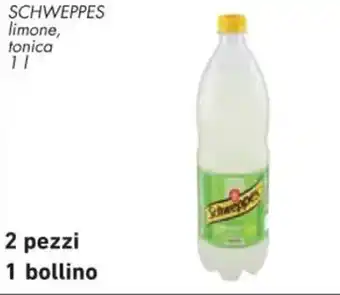 Conad SCHWEPPES limone, tonica 1 l offerta