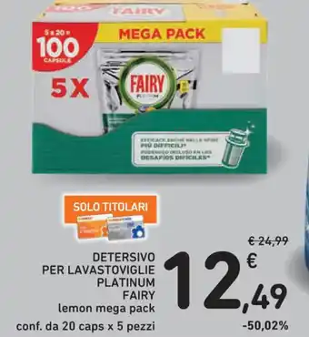 Spazio Conad DETERSIVO PER LAVASTOVIGLIE PLATINUM FAIRY offerta