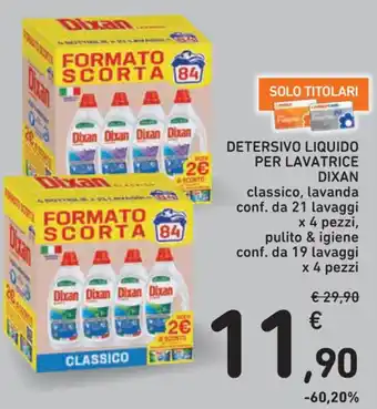 DETERSIVO LIQUIDO PER LAVATRICE DIXAN