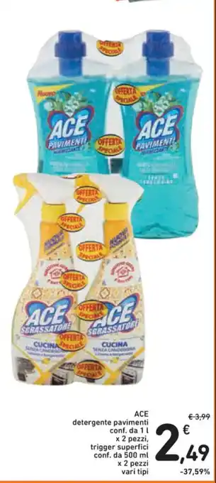 Spazio Conad ACE detergente pavimenti conf. da 1 l offerta