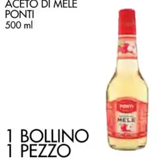 Conad ACETO DI MELE PONTI 500 ml offerta