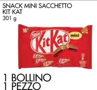 Conad SNACK MINI SACCHETTO KIT KAT 301 g offerta