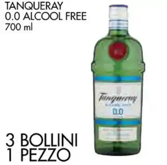 Conad TANQUERAY 0.0 ALCOOL FREE 700 ml offerta