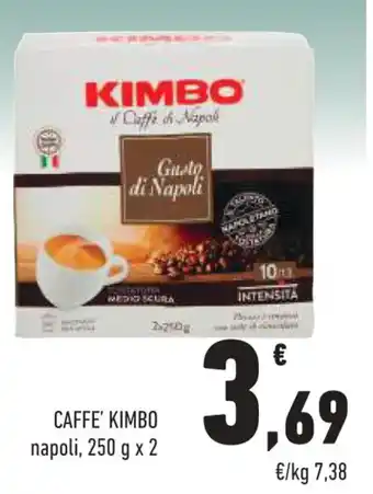 Conad CAFFE' KIMBO napoli, 250 g x 2 offerta