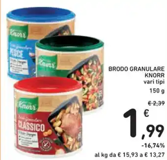 Spazio Conad BRODO GRANULARE KNORR vari tipi 150 g offerta