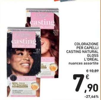 Spazio Conad COLORAZIONE PER CAPELLI CASTING NATURAL GLOSS L'ORÉAL offerta