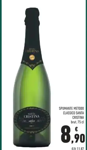 Conad SPUMANTE METODO CLASSICO SANTA CRISTINA brut, 75 cl offerta