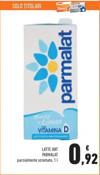 Conad LATTE UHT PARMALAT parzialmente scremato, 1L offerta