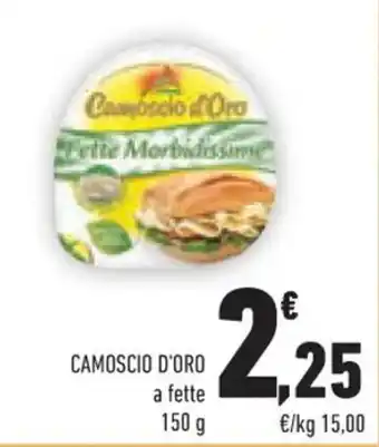 Conad CAMOSCIO D'ORO a fette 150 g offerta