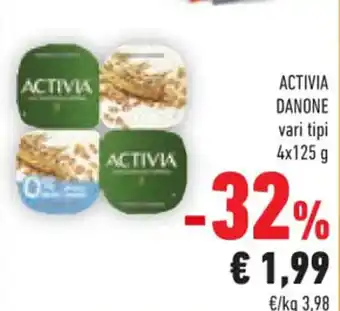 Conad ACTIVIA DANONE vari tipi 4x125 g offerta