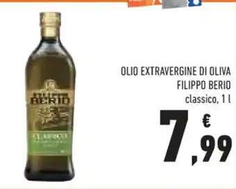 Conad OLIO EXTRAVERGINE DI OLIVA FILIPPO BERIO classico, 1 L offerta