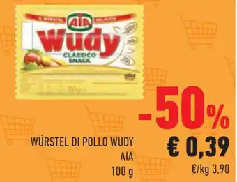 Conad WÜRSTEL DI POLLO WUDY AIA 100 g offerta