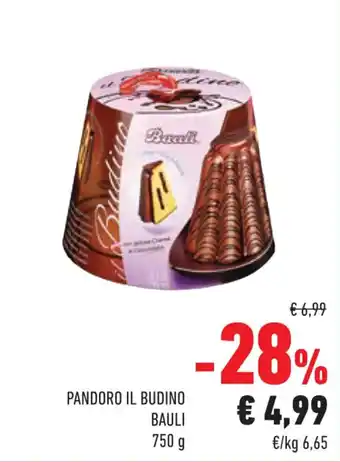 Conad PANDORO IL BUDINO BAULI 750 g offerta