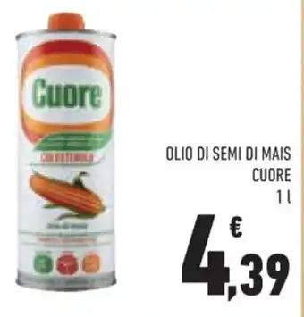 Conad OLIO DI SEMI DI MAIS CUORE 1 l offerta