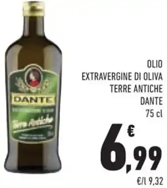 Conad OLIO EXTRAVERGINE DI OLIVA TERRE ANTICHE DANTE 75 cl offerta