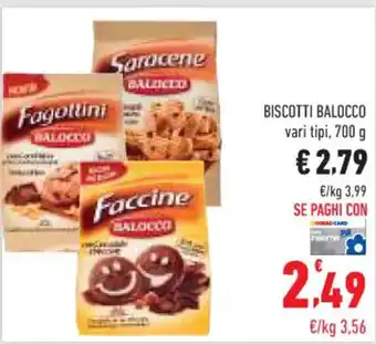 Conad BISCOTTI BALOCCO vari tipi, 700 g offerta