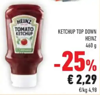 Conad KETCHUP TOP DOWN HEINZ 460 g offerta