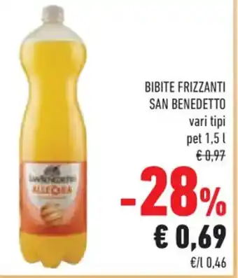 Conad BIBITE FRIZZANTI SAN BENEDETTO vari tipi pet 1,5 l offerta