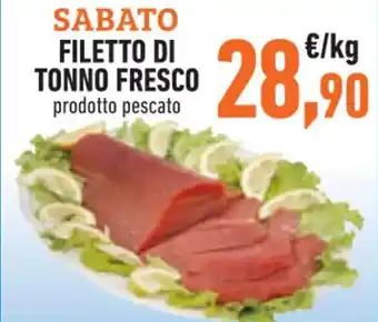 Conad SABATO FILETTO DI TONNO FRESCO offerta
