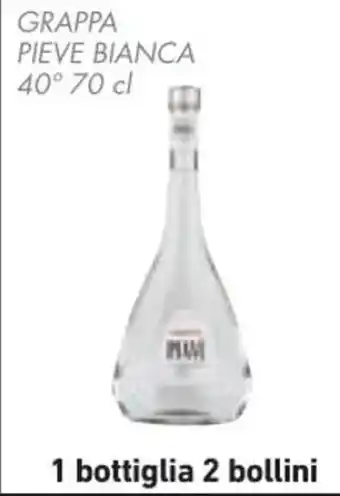 Conad GRAPPA PIEVE BIANCA 40° 70 cl offerta