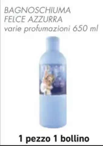 Conad BAGNOSCHIUMA FELCE AZZURRA varie profumazioni 650 ml offerta