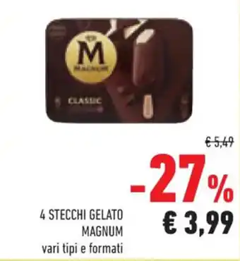 Conad 4 STECCHI GELATO MAGNUM offerta