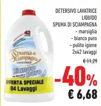 Conad DETERSIVO LAVATRICE LIQUIDO SPUMA DI SCIAMPAGNA offerta