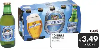 MD Discount 10 BIRRE MATERDEUS cl 25x10 offerta