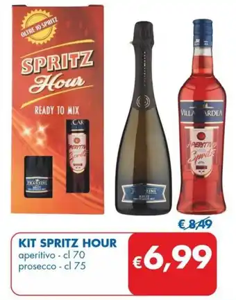 MD Discount KIT SPRITZ HOUR aperitivo - cl 70 prosecco - cl 75 offerta