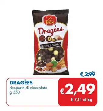 MD Discount DRAGÉES ricoperte di cioccolato g 350 offerta