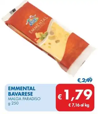 MD Discount EMMENTAL BAVARESE MALGA PARADISO g 250 offerta