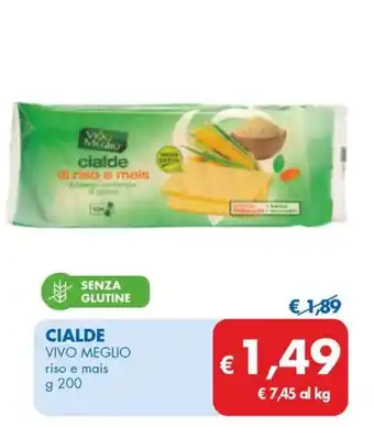 MD Discount CIALDE VIVO MEGLIO riso e mais g 200 offerta