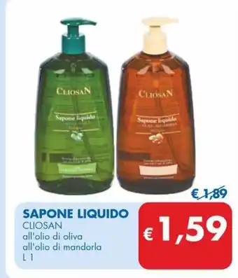 MD Discount SAPONE LIQUIDO CLIOSAN 1 l offerta